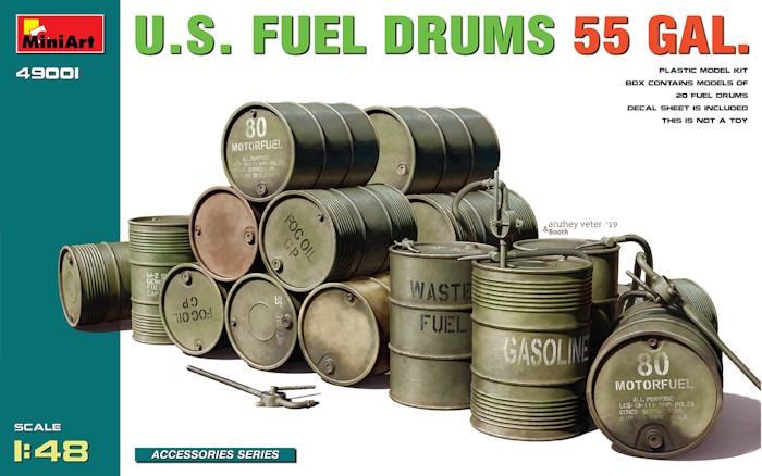 55 gallon American fuel drums
