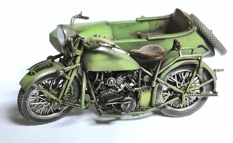 Kit moto polonaise Sokół 1000 M111 avec side-car