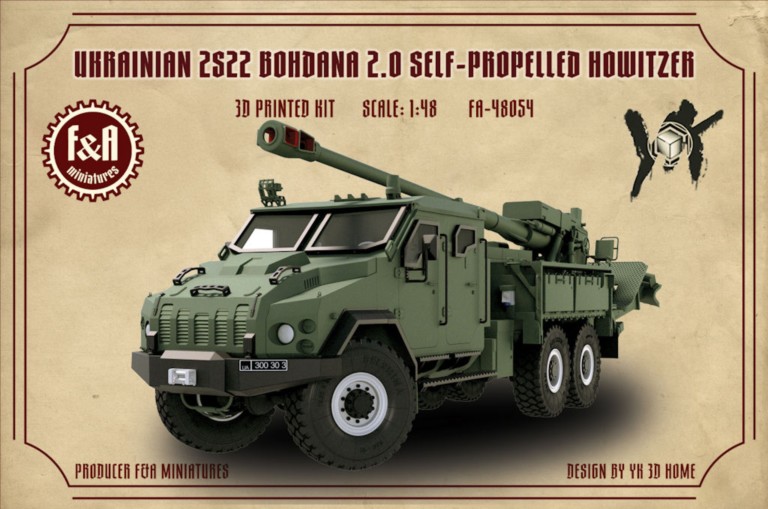 Kit obusier automoteur ukrainien 2S22 Bohdana 2.0
