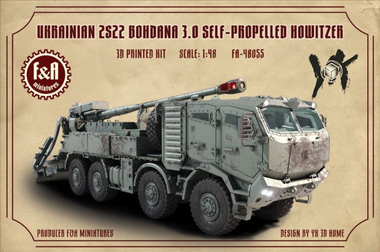 Kit obusier automoteur ukrainien 2S22 Bohdana 3.0