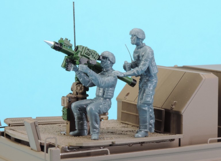 Figurines équipage Poste de tir Mistral