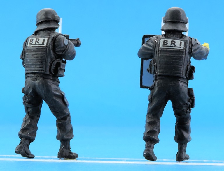 Figurines Binôme BRI Police set 3