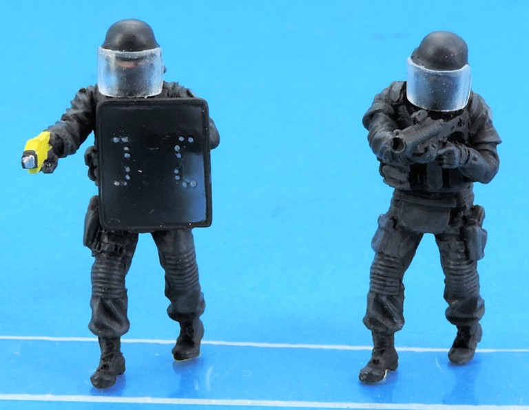 Figurines French BRI Police special force set 3