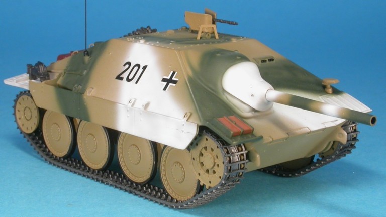 Miniature du Jagdpanzer 38(t) Hetzer hiver à l'échelle 1/48e