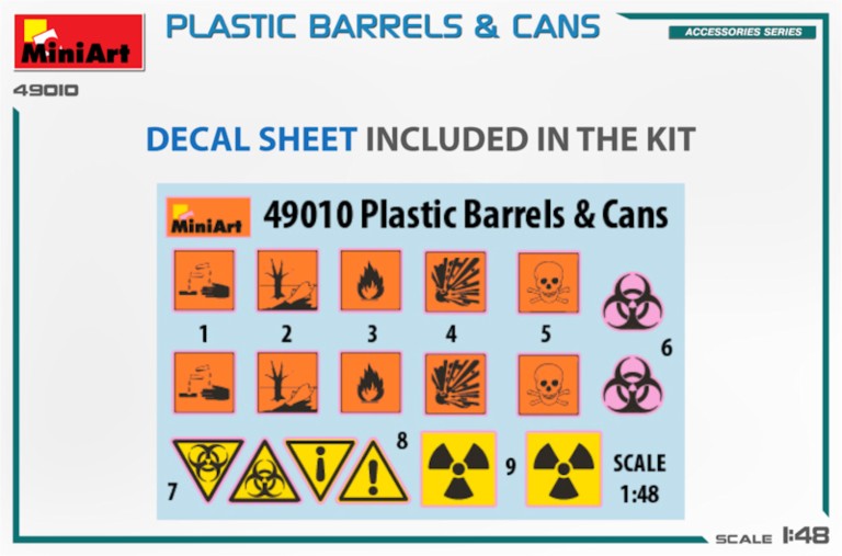 Plastic barrels and cans