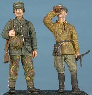 Officier + radiomen Allemand Normandie 1944