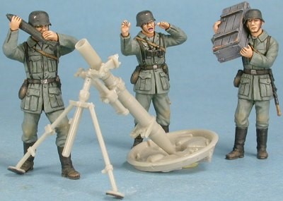 Servants pour mortier lour allemand 12 cm Granatwefer 42