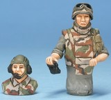 2 Resin busts in kit Modern tank crew by Gaso.line 1/48
