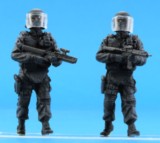 Figurines French BRI Police special force set 4